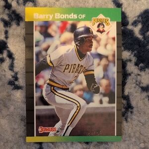 Donruss 89 Barry Bonds Baseball Card